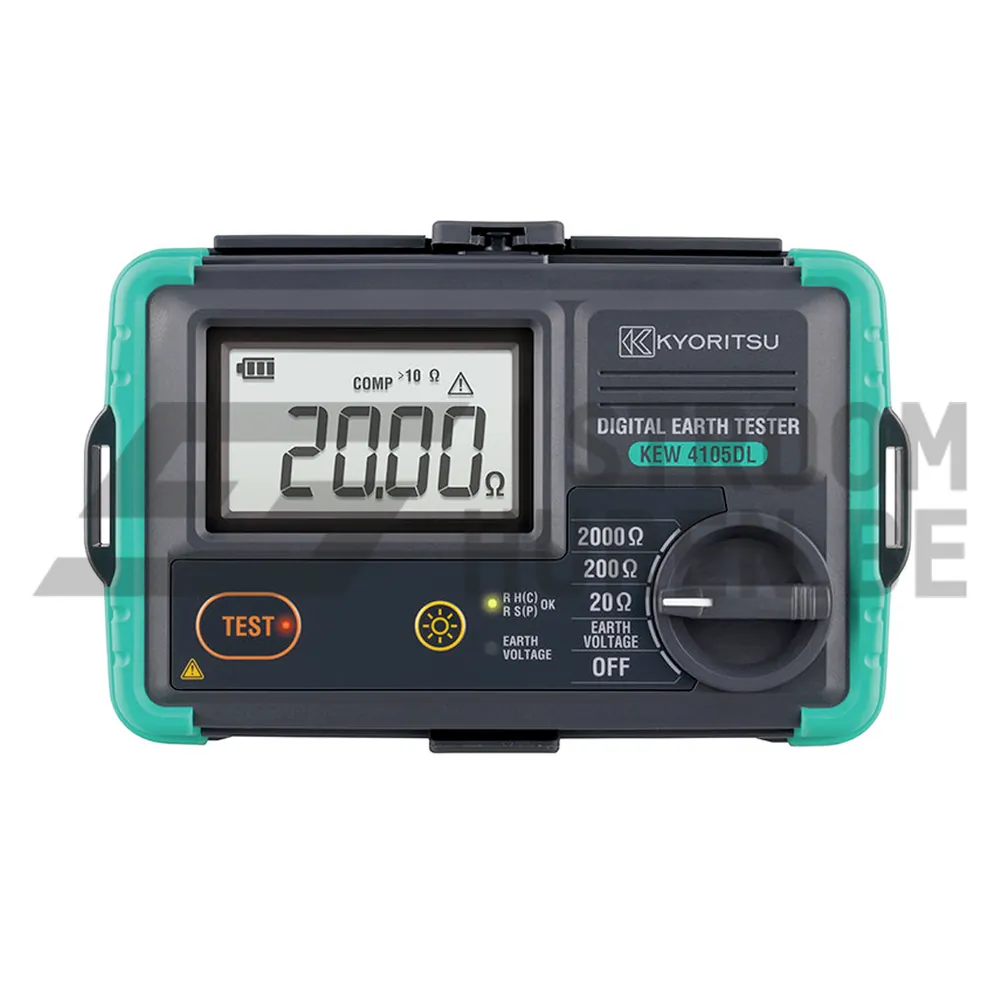 Digitale aardingsmeter van Kyoritsu met display en draaiknop
