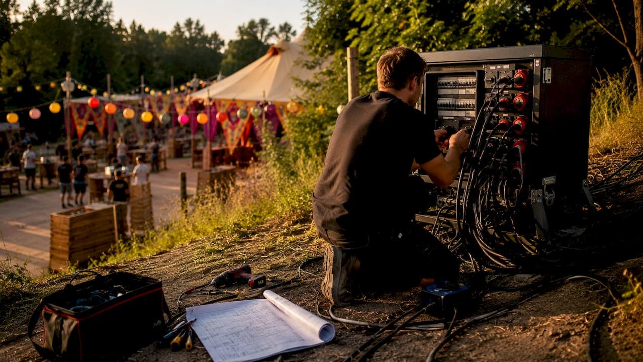 Lichtinstallatie stroom aansluiten feest: veilige gids 2026