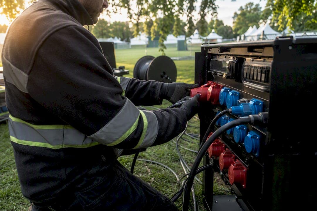 Workflow aansluiten verdeelpanelen: stappenplan voor events